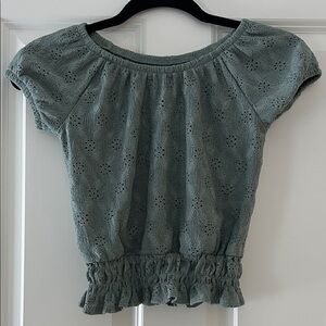 SO Kids Green Lace Blouse